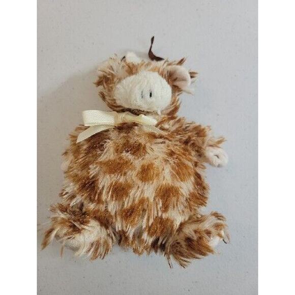 Mud Pie Baby Giraffe Fat Round Glittered Soft Lovey Plush Stuffed Animal Toy 9" - Picture 2 of 7